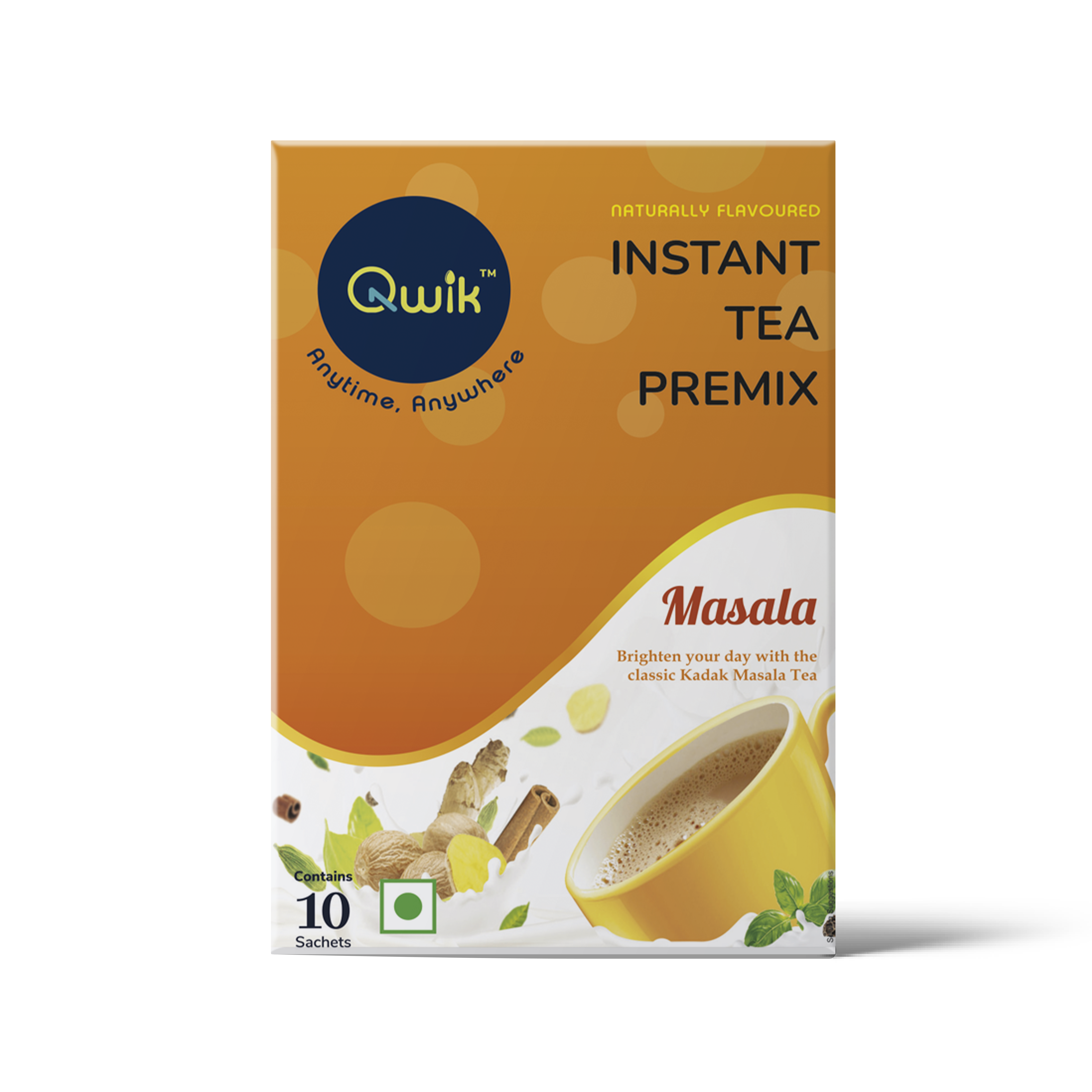 Qwik Instant Tea Premix Masala 10 pouch